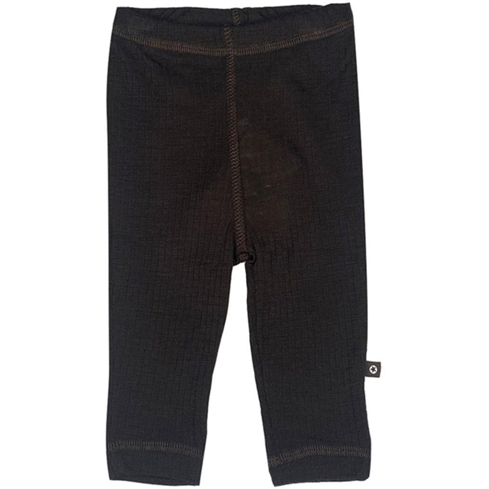 Uld Drop Needle Leggings Brown