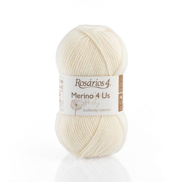 DMC Fio Lã Merino 4 Us 50G Perola