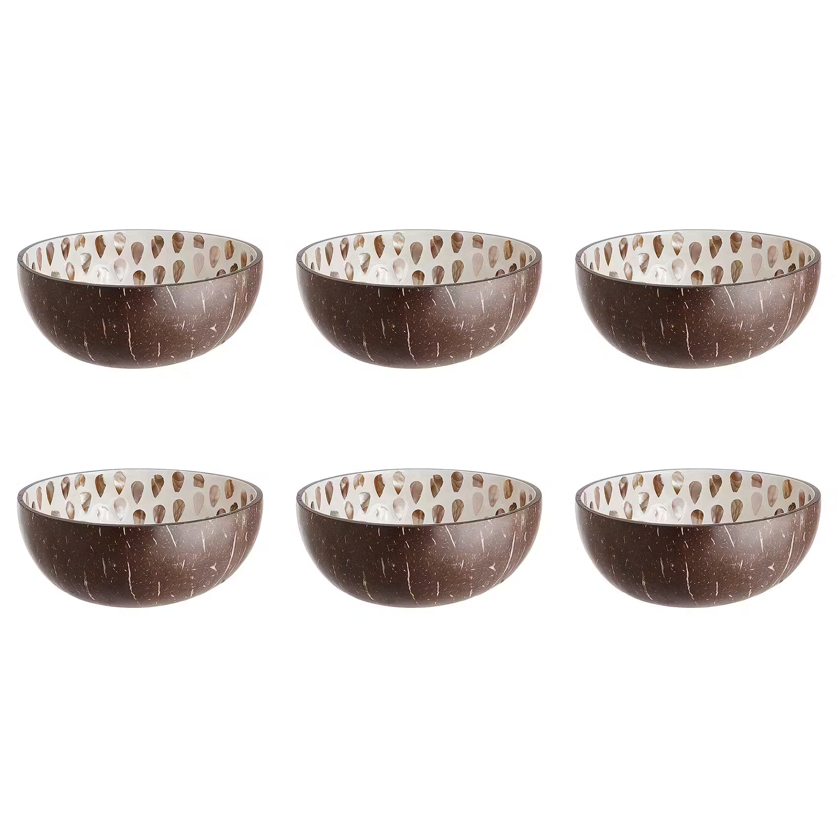 COCONUT Kokosnussschale 6er-Set