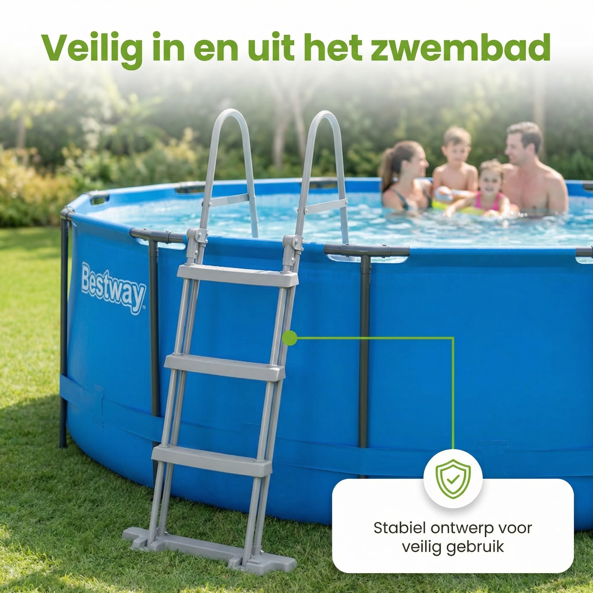 Bestway Flowclear zwembadtrap - 107 cm