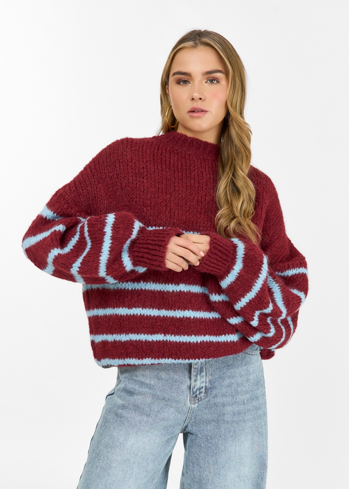 Anouk trui burgundy