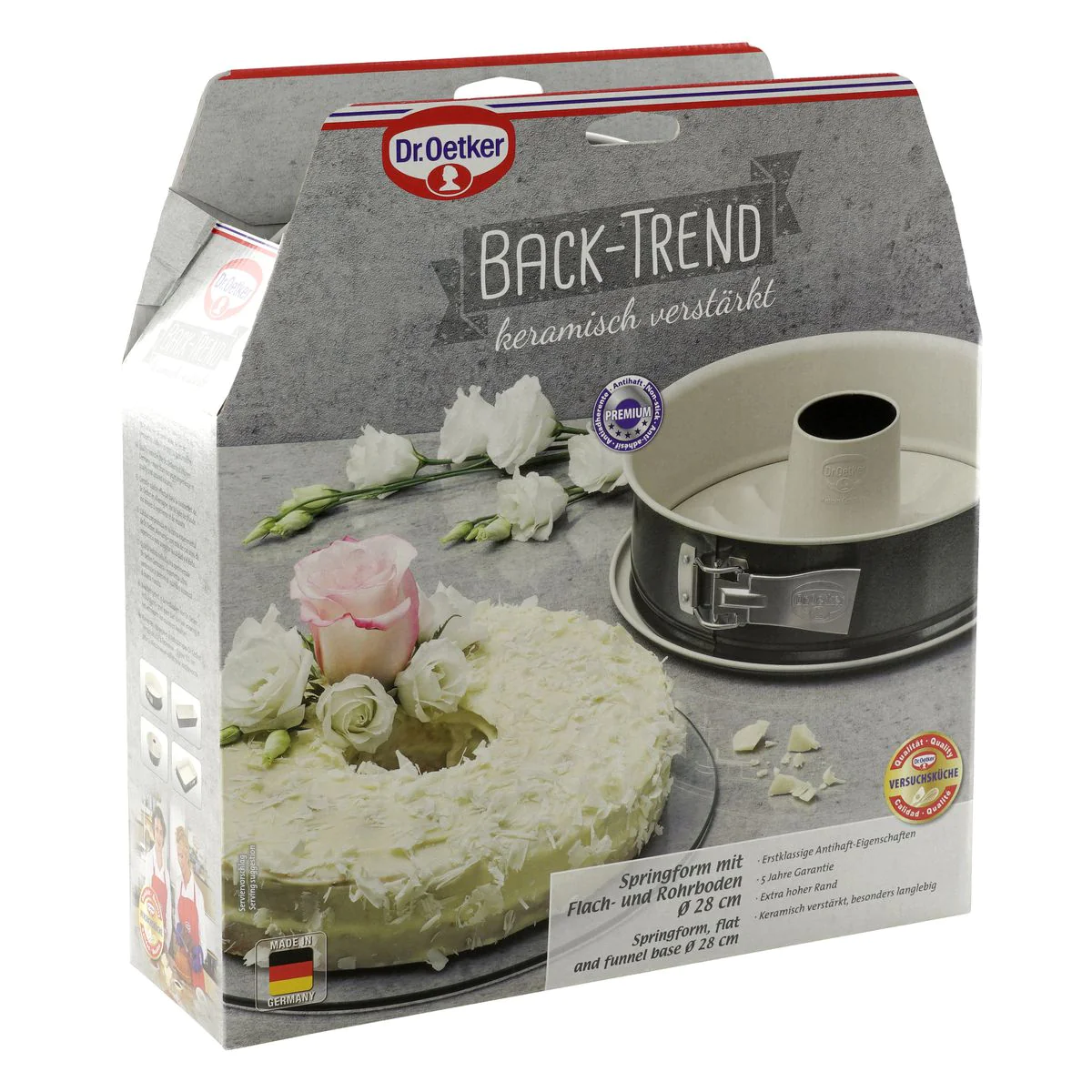 Moule à manqué et à savarin double fond 28 cm Back Trend Dr. Oetker