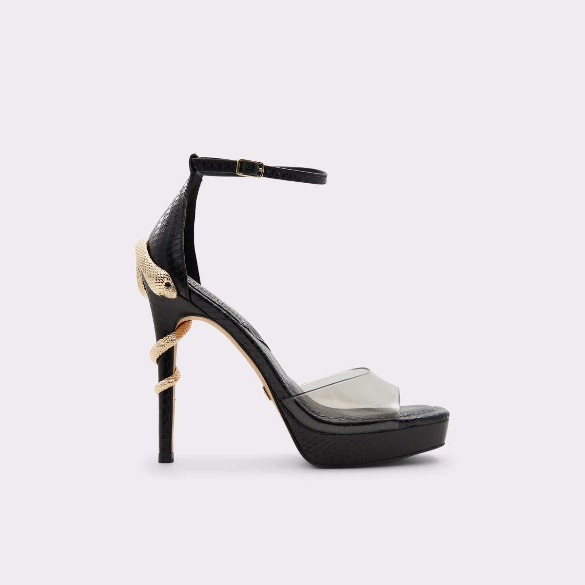 Medusa Black Women Platform sandals