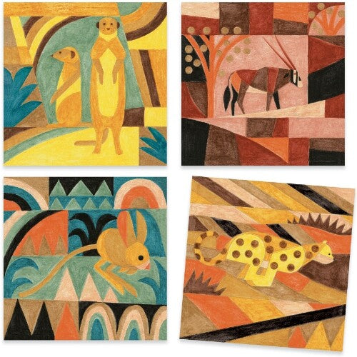 Djeco aquarel abstracte dieren desert - paul klee