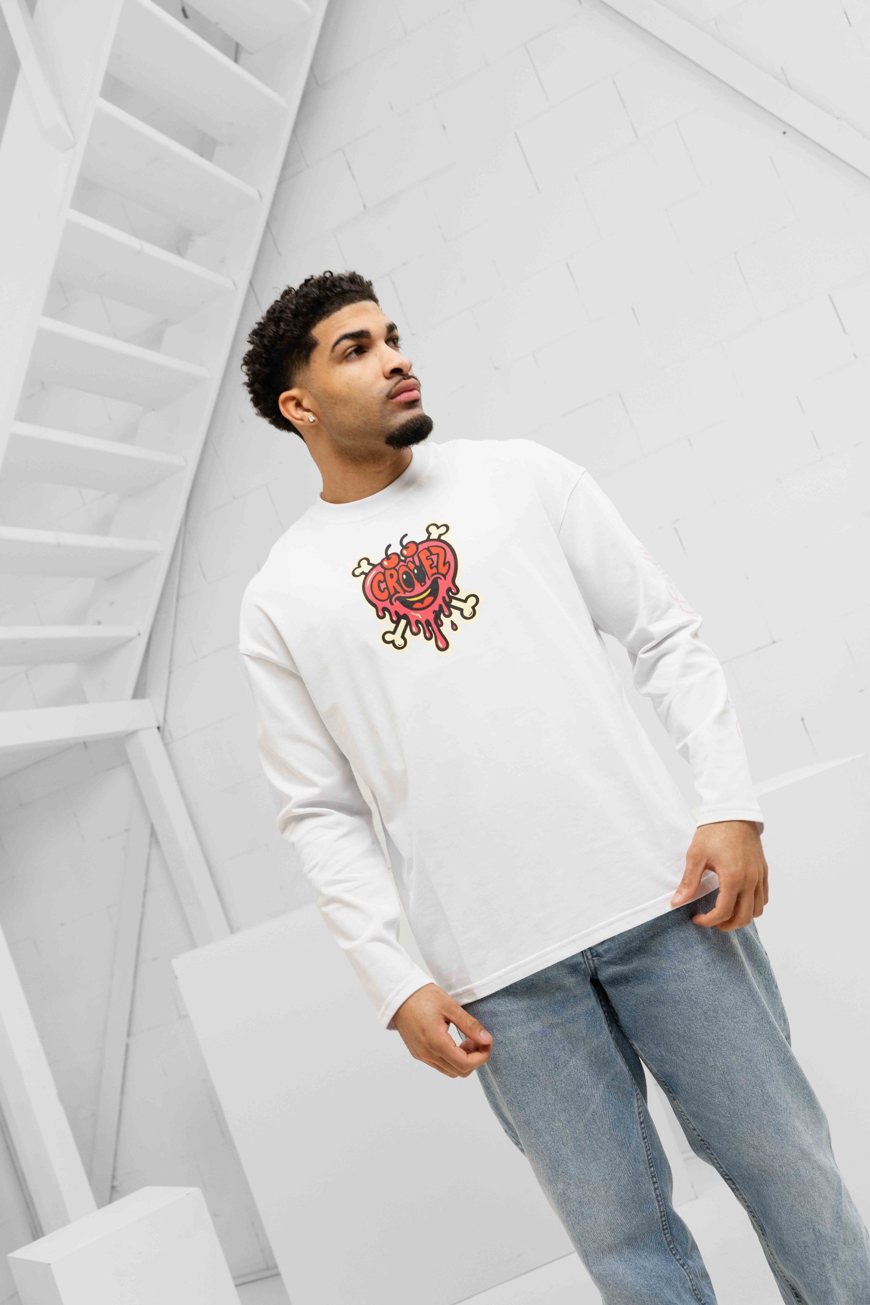 Croyez Sweet Like Candy Longsleeve T-Shirt Heren Wit