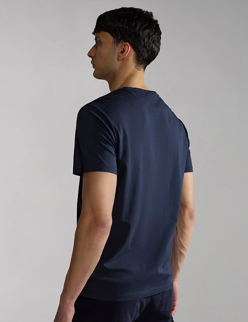 NAPAPIJRI T-SHIRT HOMME LOGO CŒUR SALIS MARINE