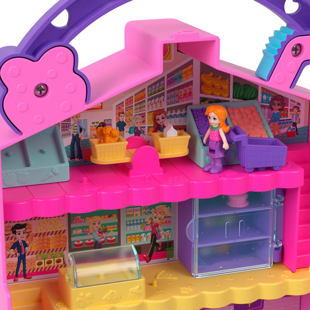 POLLY POCKET - COFFRET LE MARCHE DE POLLYVILLE