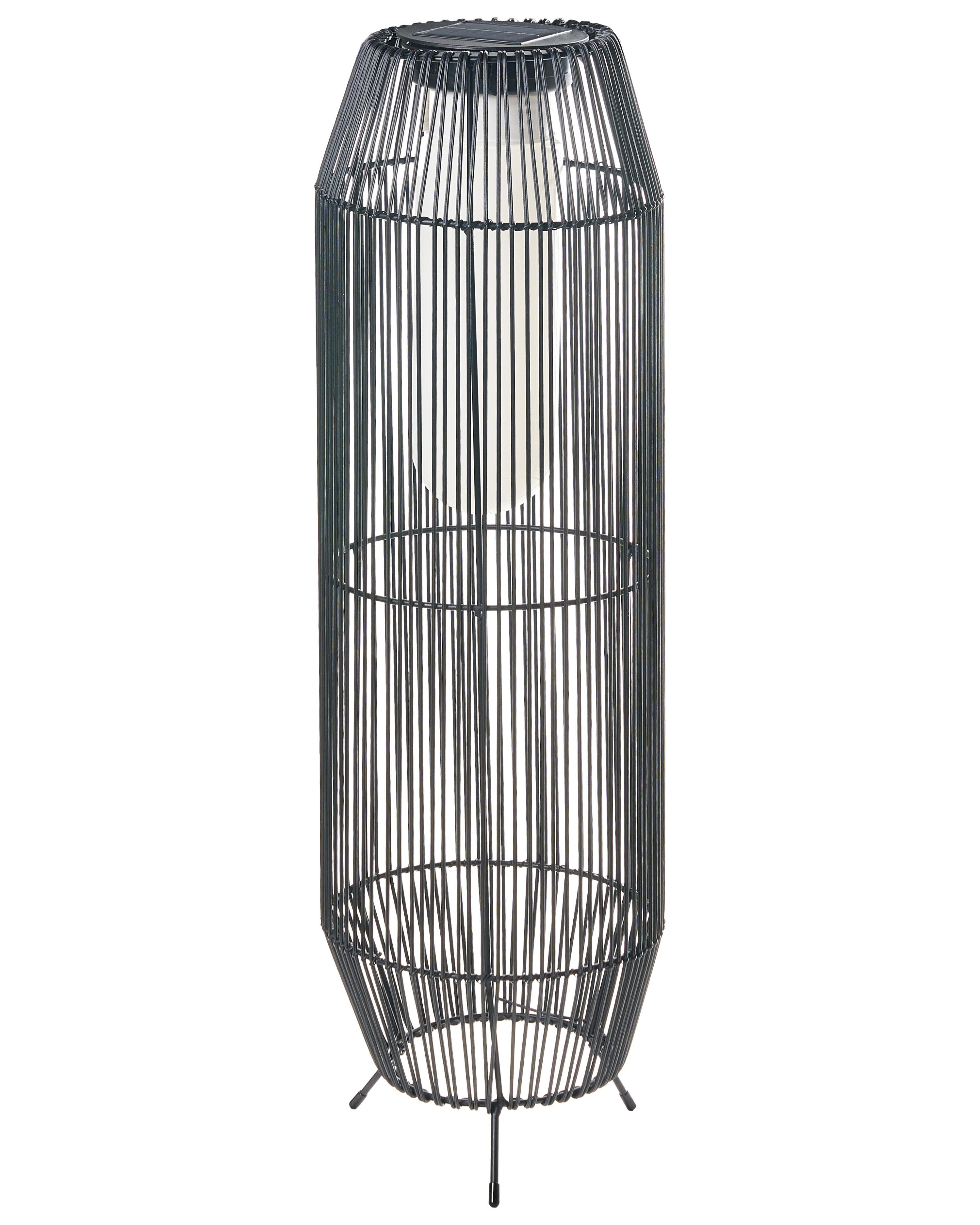 Lantaarn op zonne-energie DONGWE 70 cm Zwart