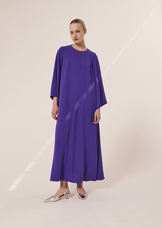 Robe Roxaviolette en crêpe