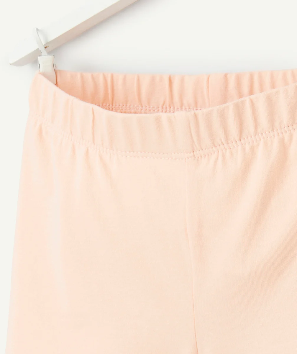 short fille en coton bio orange