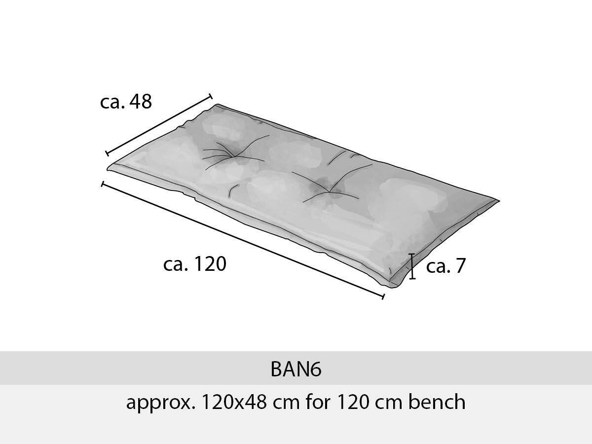 Madison Panama blend bankkussen - 120 cm