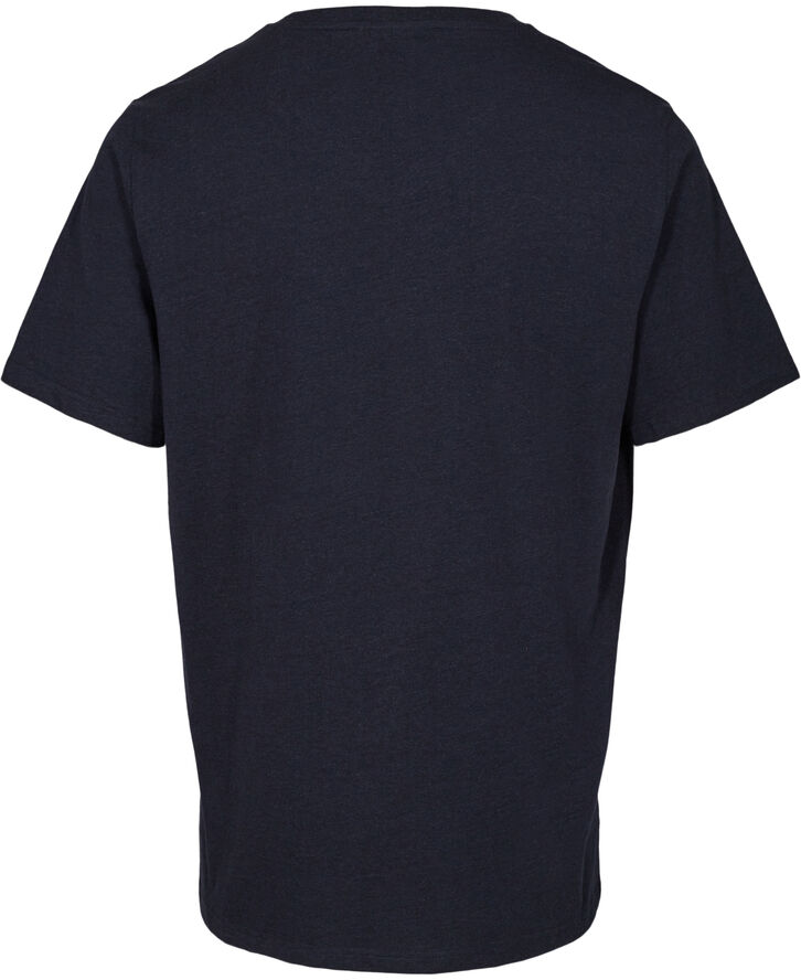 Magasin du Nord Collection Marcel 2M organisk bomuld T-shirt Navy melange