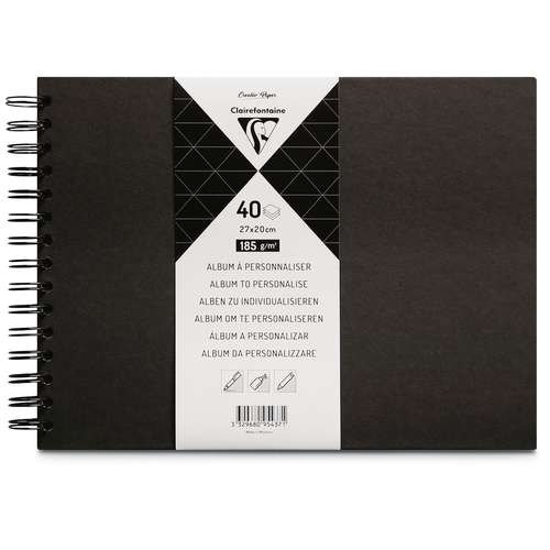 Clairefontaine schwarzes Spiralalbum zum Individualisieren
