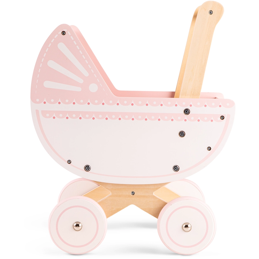 New Classic Toys Puppenwagen pink inkl. Bettgarnitur