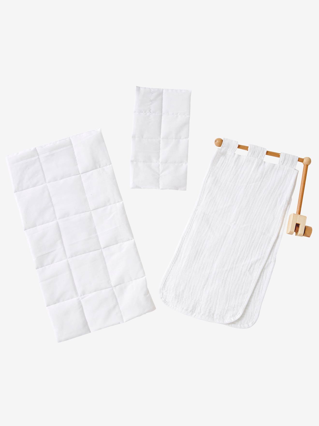 Dossel branco para berço de boneca