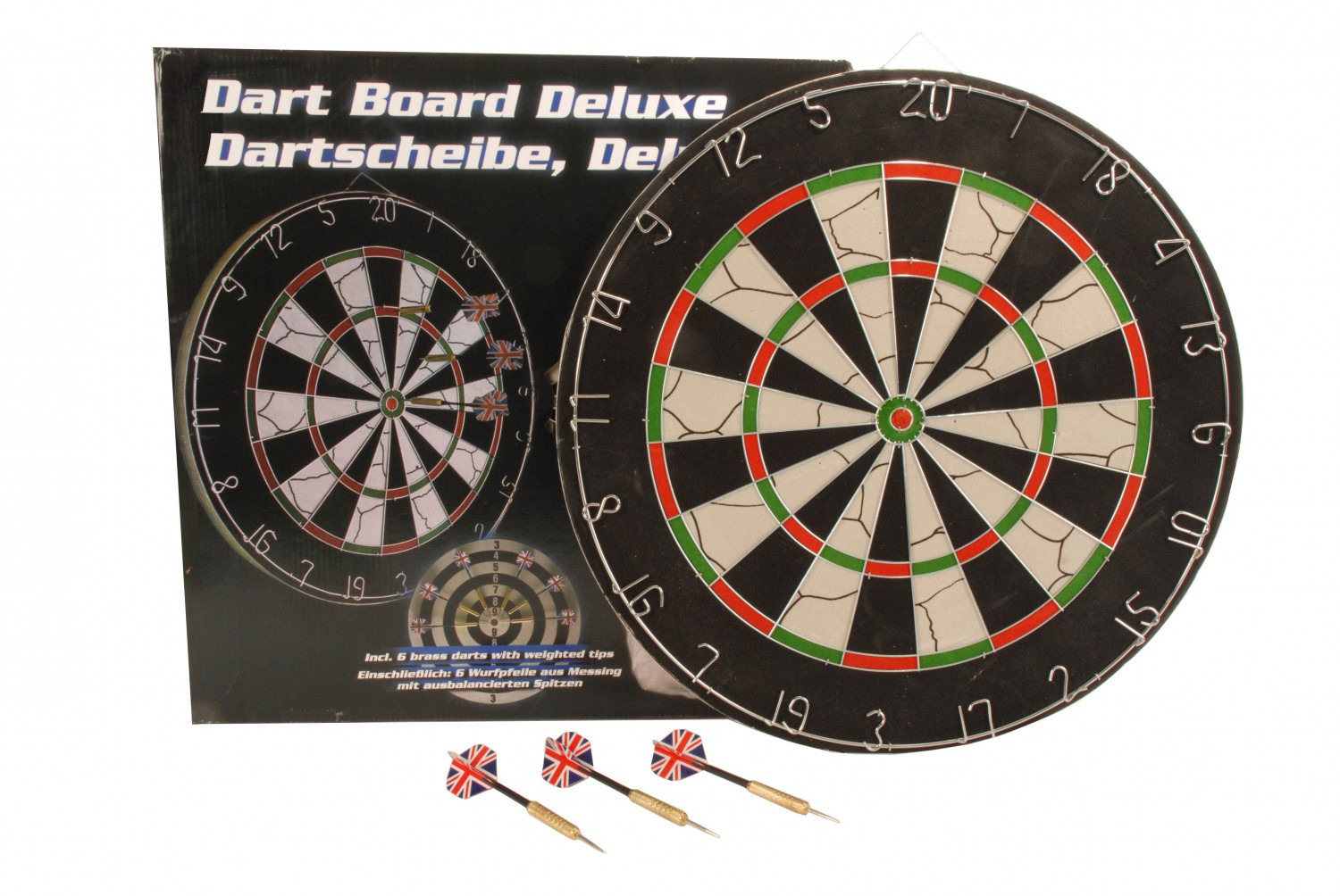 Dartscheibe mit Pfeilen
