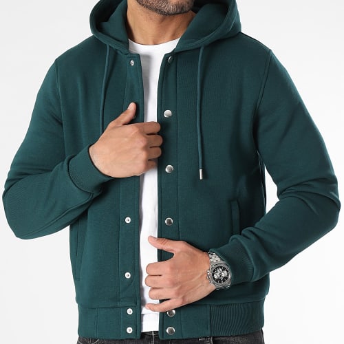 Veste A Capuche 3096 Vert Bouteille