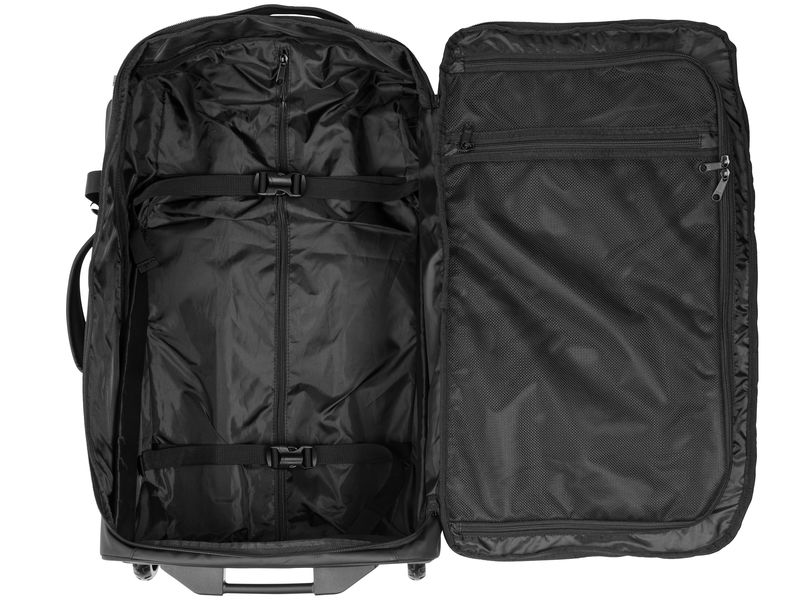 KOOR Reisekoffer Jiibs 70 L, Schwarz Reisetasche mit Rollen