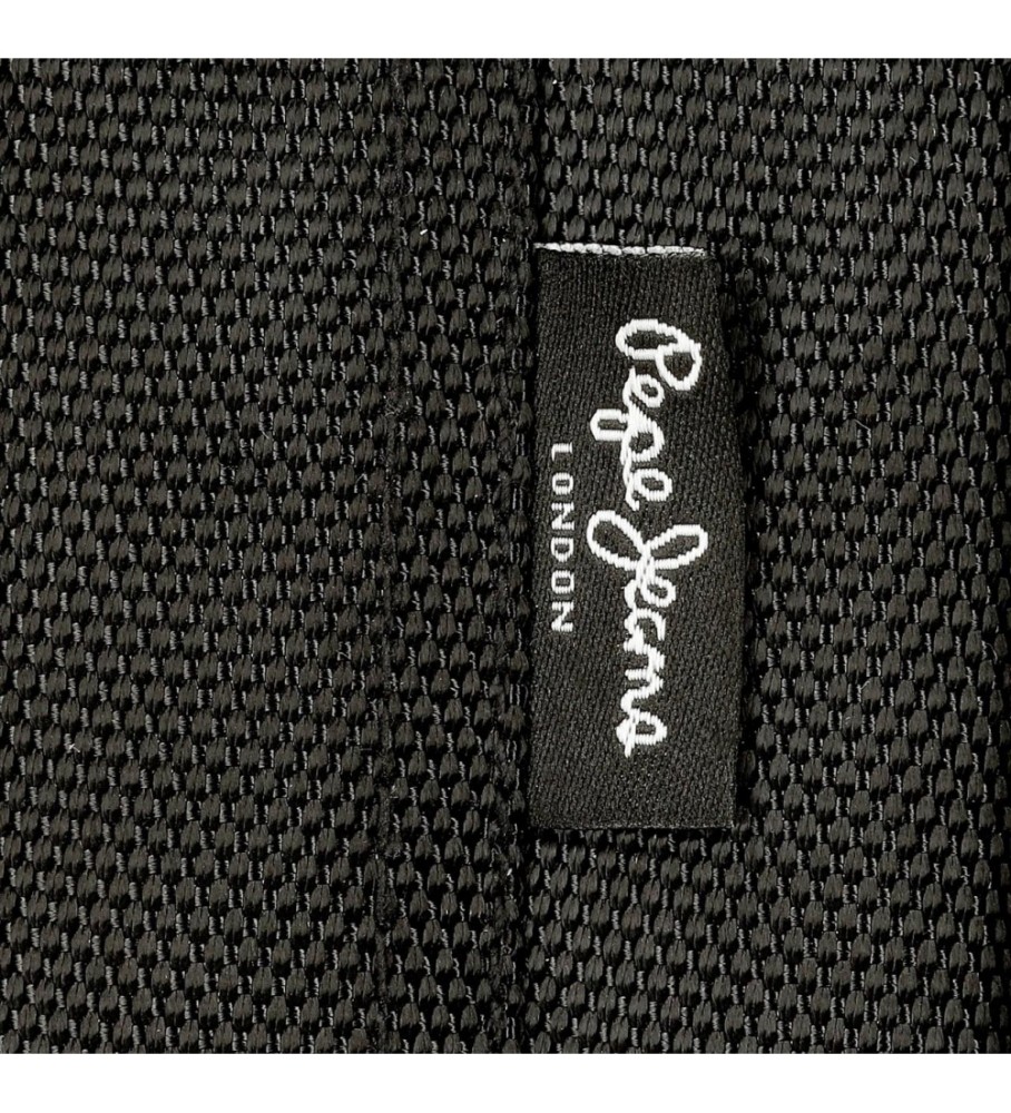 Bolsa de ombro para tablet Pepe Jeans Horley com dois compartimentos, preta.