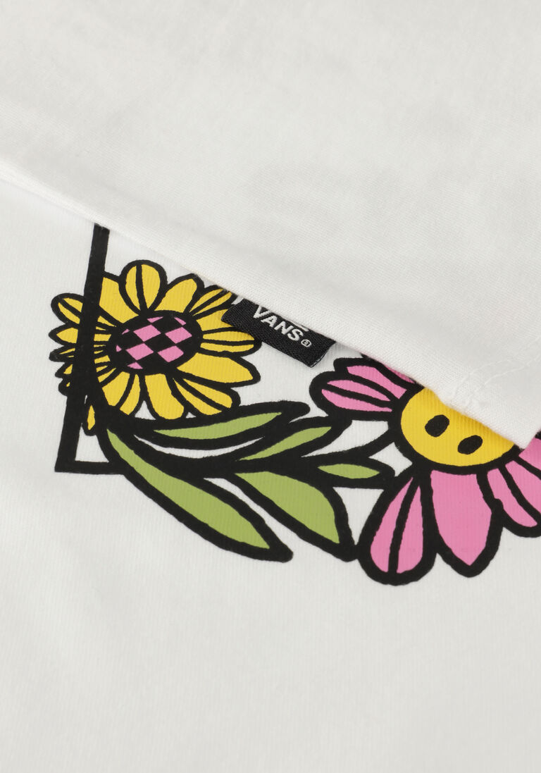 VANS witte vans t-shirt elevated floral crew white