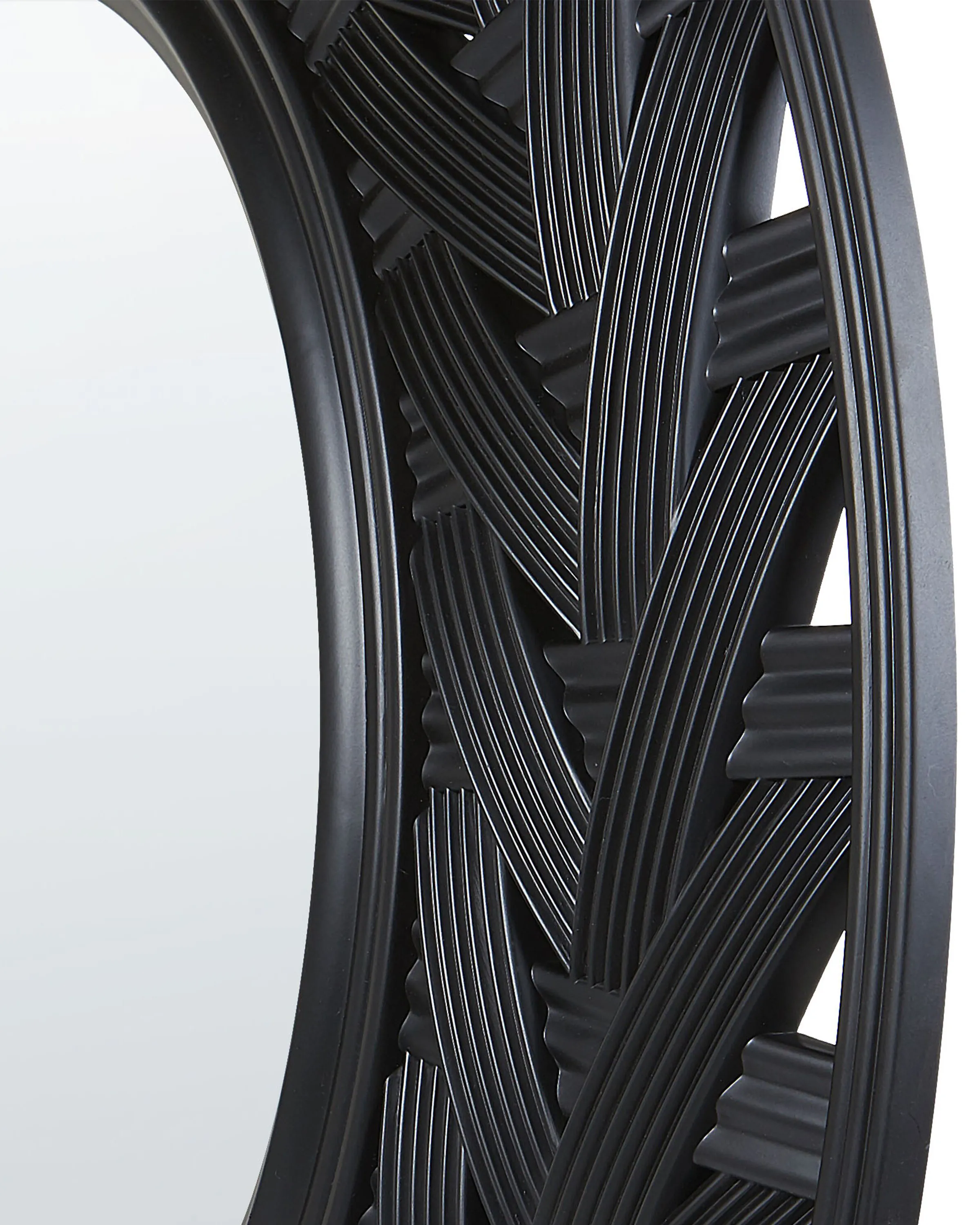 Wandspiegel TIERGA 60 cm 60 cm Zwart