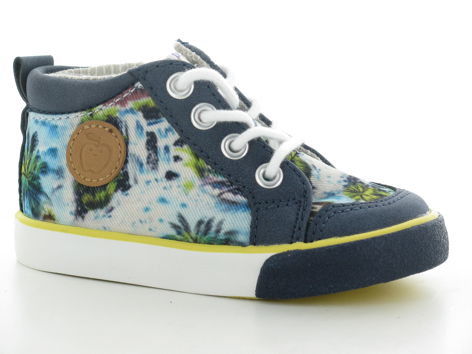 Shoopom-BB ZIP BASKET PRINT Matières combinées Multi Bleu