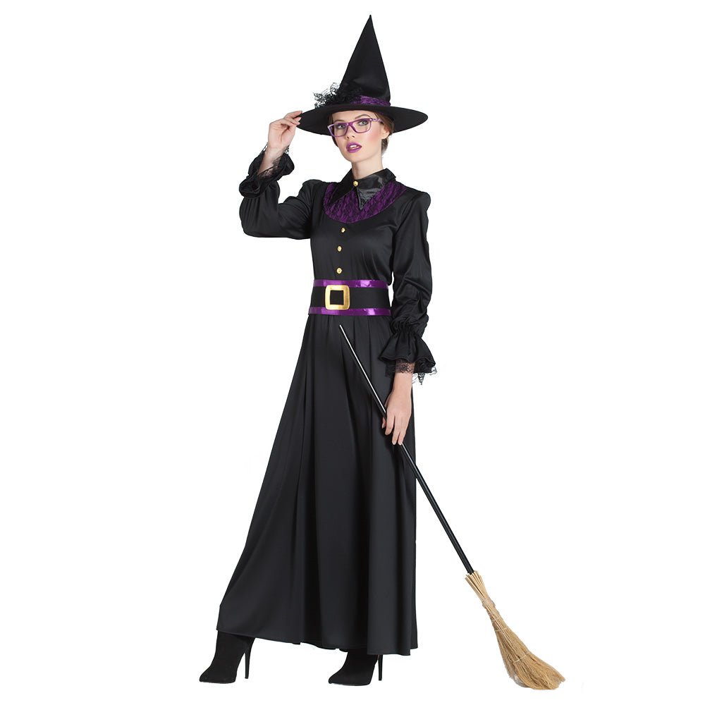 Halloween Jurk Zwart Dames Heks