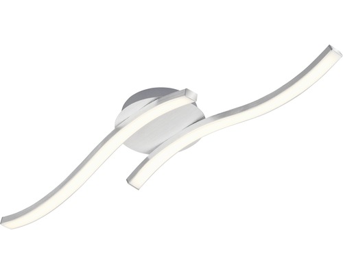 LED plafondlamp 2x6W 480 lm 3000 KL 55,4 cm Go aluminium/wit