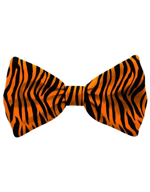 Plenty Gifts Bow Tie Dog Tiger - Cadeau - 6x14x1 cm Oranje Zwart M