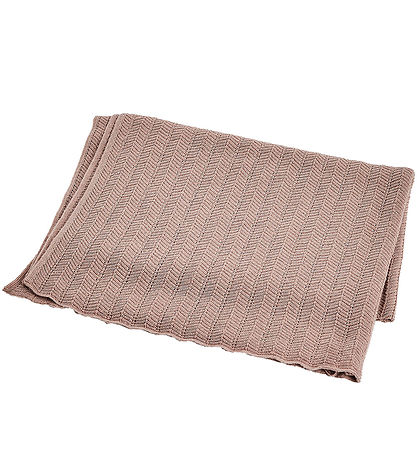 Smallstuff Kuscheldecke - Wolle - 80x100 cm - Fischgrätmuster -