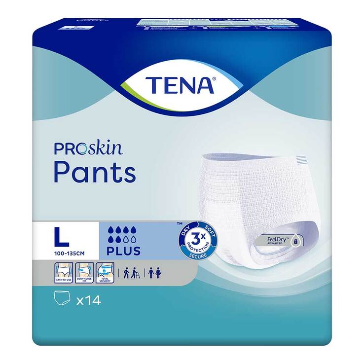 TENA Pants Plus L bei Inkontinenz, 14 St