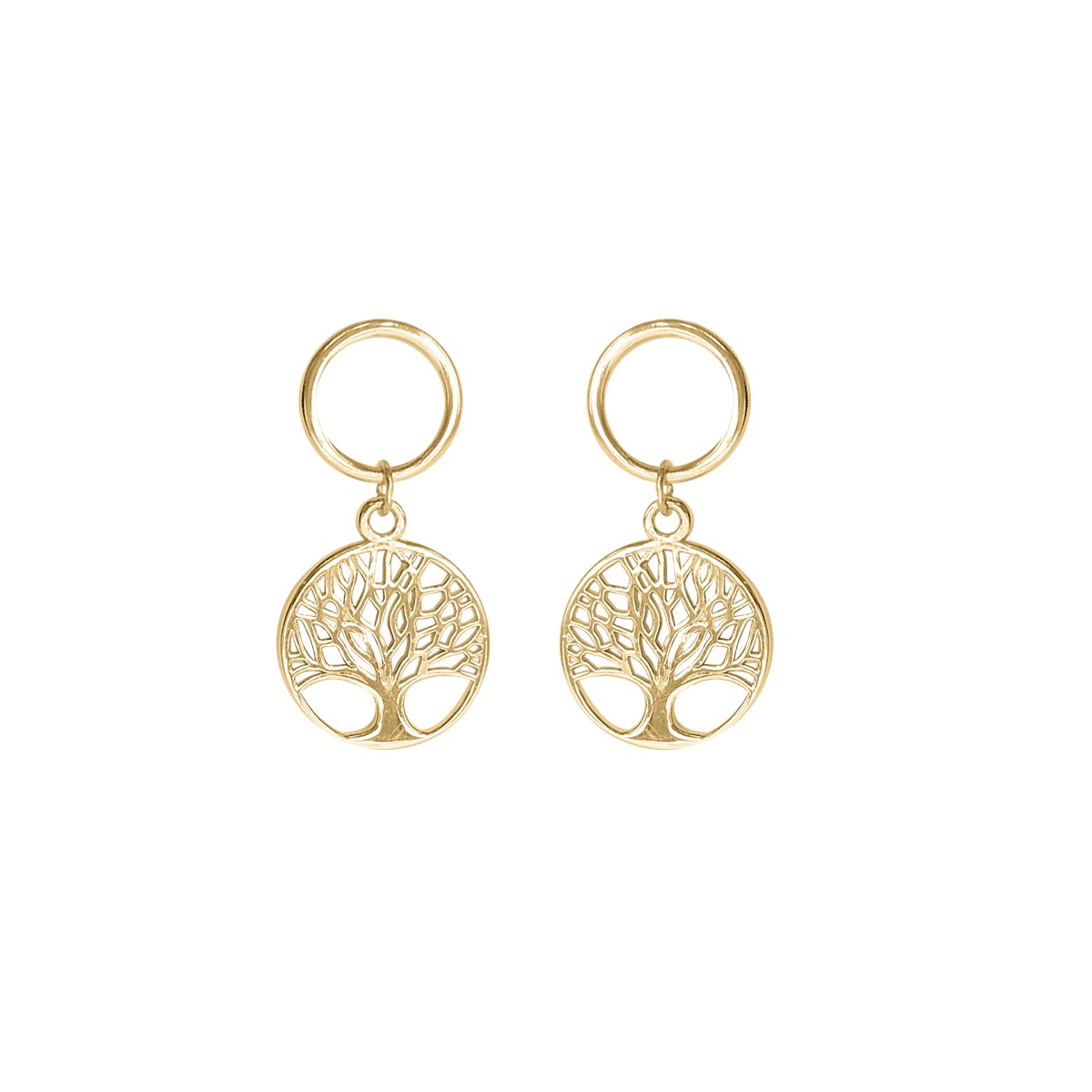 Boucles d'oreilles plaquées or