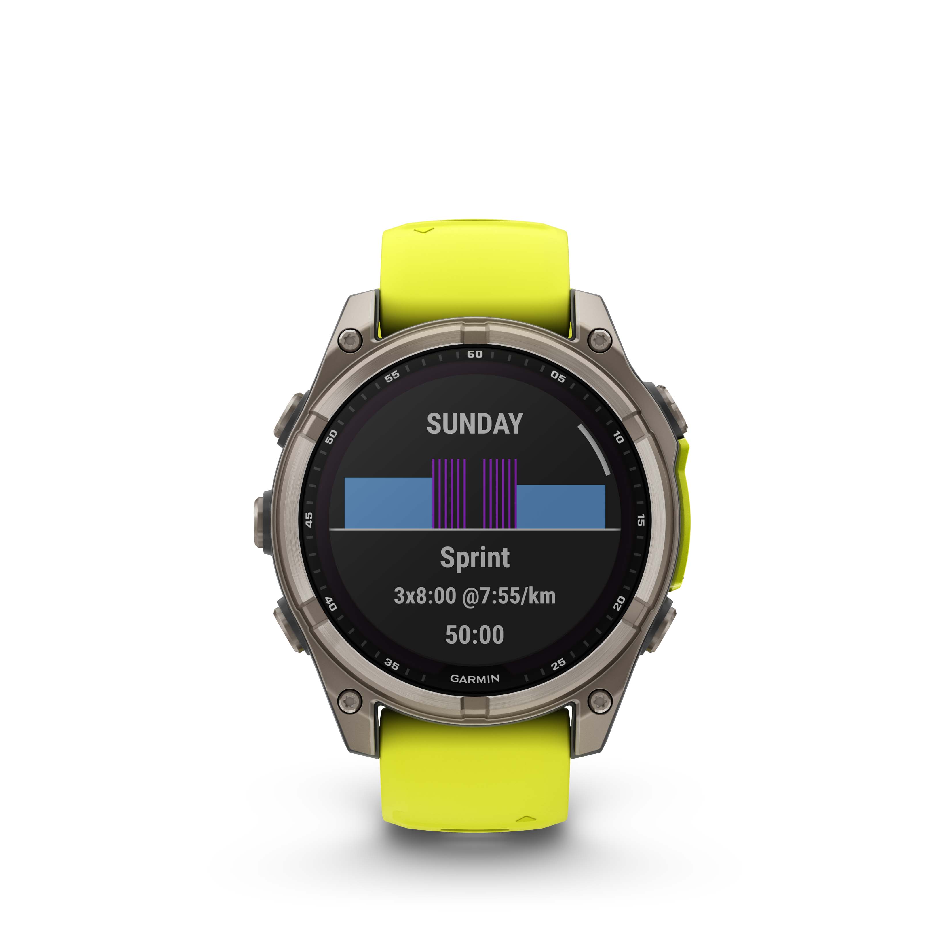 Garmin Fenix 8 47mm Sapphire Solar Titan/Yellow