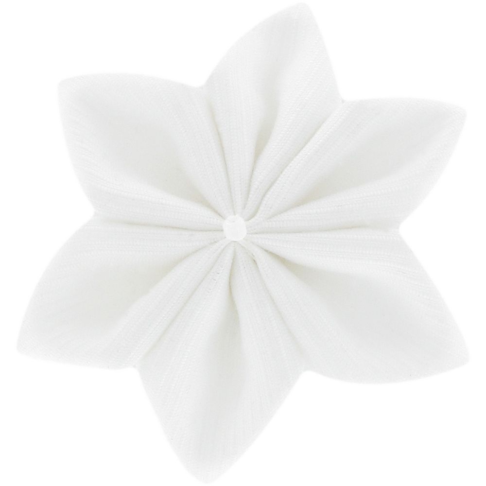 Barrette Fleur Étoile 4 Blanc
