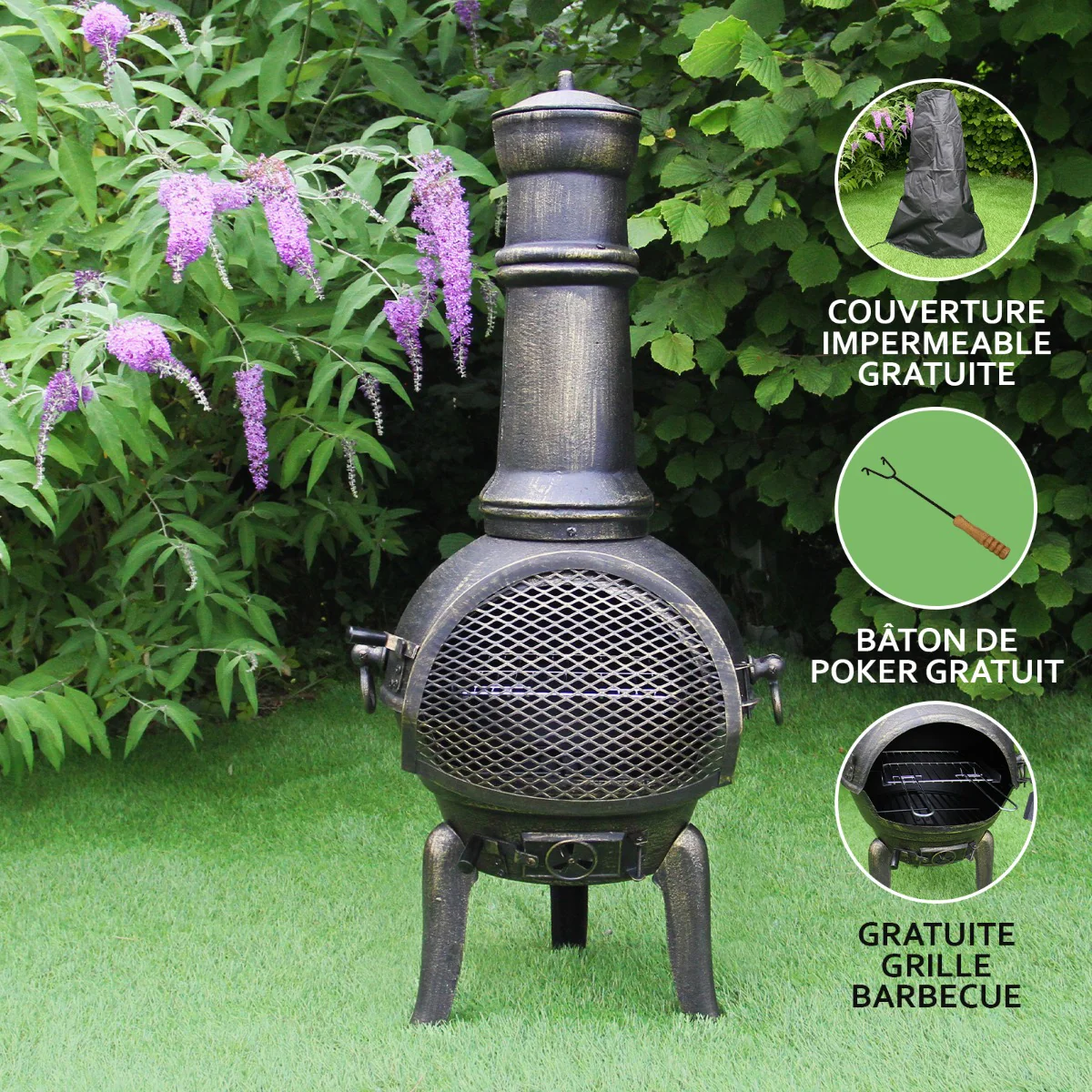 Cheminée de Jardin en Fonte Kukoo