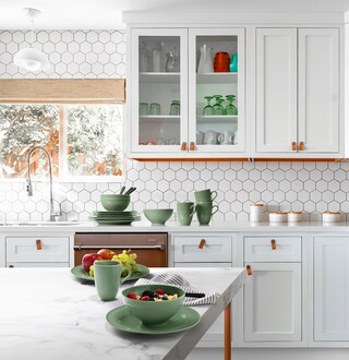 Seltmann Weiden Frühstücksteller BEAT COLOR GLAZE 6er Set salbeigrün