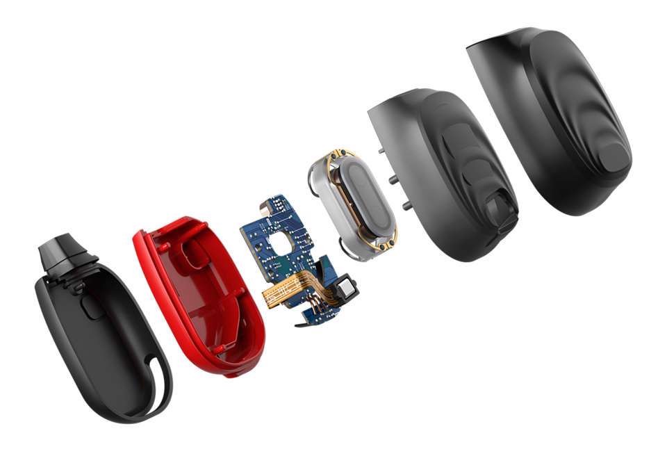 Philips - TAA7607BK/00 Bone Conduction Bluetooth Trådløse Øretelefoner - Vandtæt IP66 - Sort