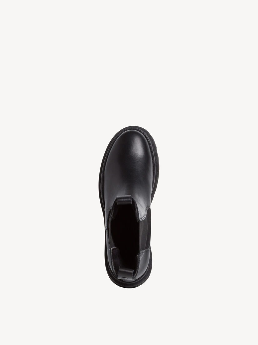 Leren Chelseaboot - zwart