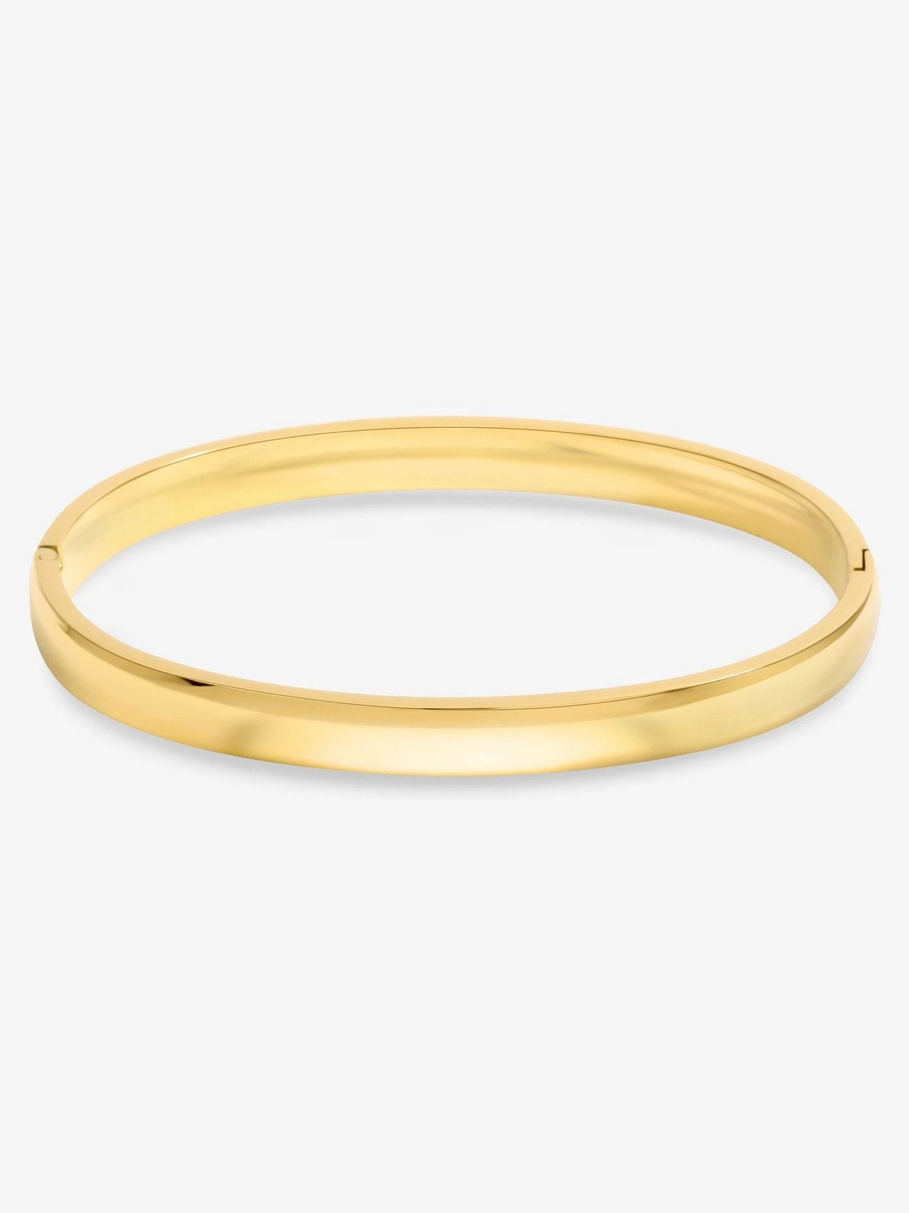 Met bladgoud - Jon Richard Waterproof Polished Bangle