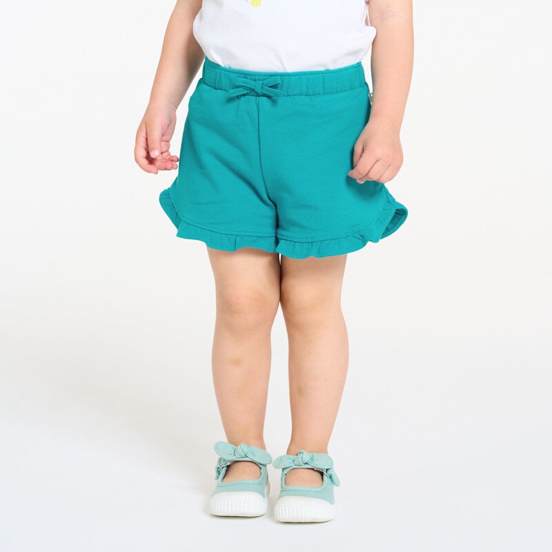 Short en molleton léger bleu bébé fille Bleu