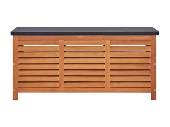 Boîte de rangement de jardin 117x50x55 cm Eucalyptus solide