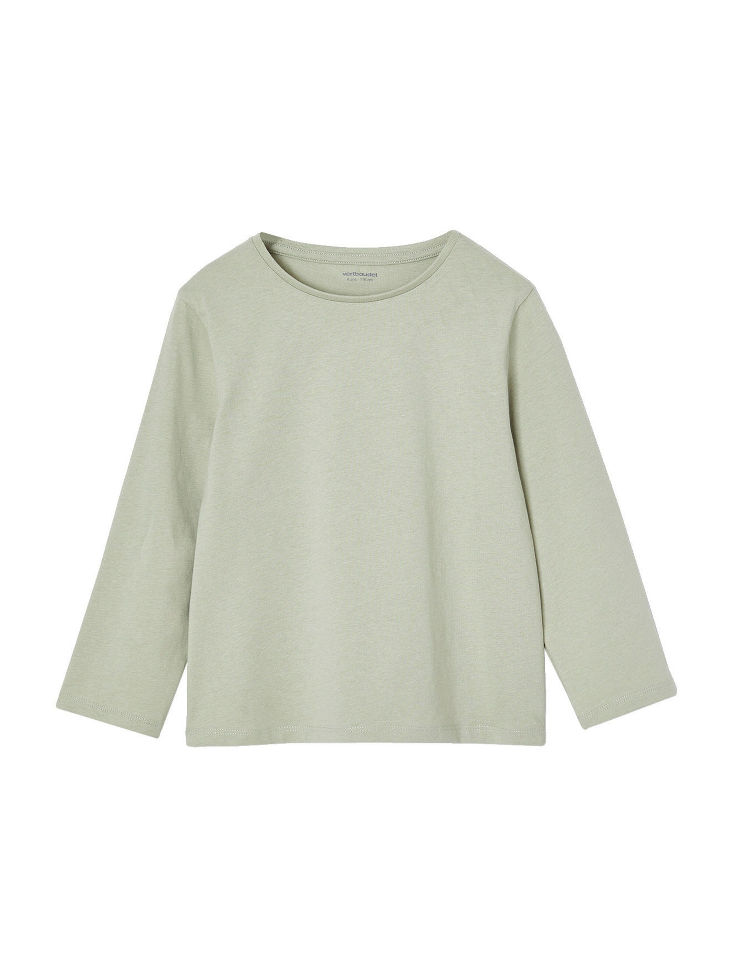 Vertbaudet 3er-Pack Mädchen Shirts mit Print BASIC pack salbeigrün+rosa+leo