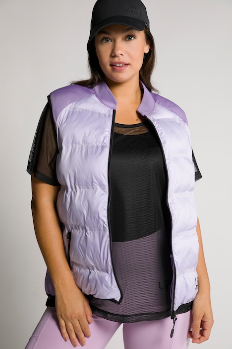 Hybrid-Weste, Powerstretch, Stehkragen, 2-Wege-Zipper