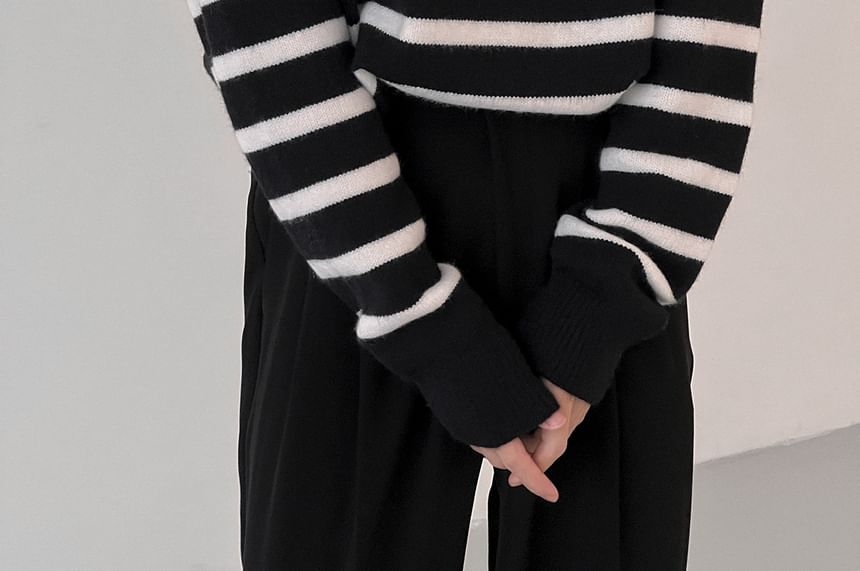 Adotuastic - Henley gestreepte trui