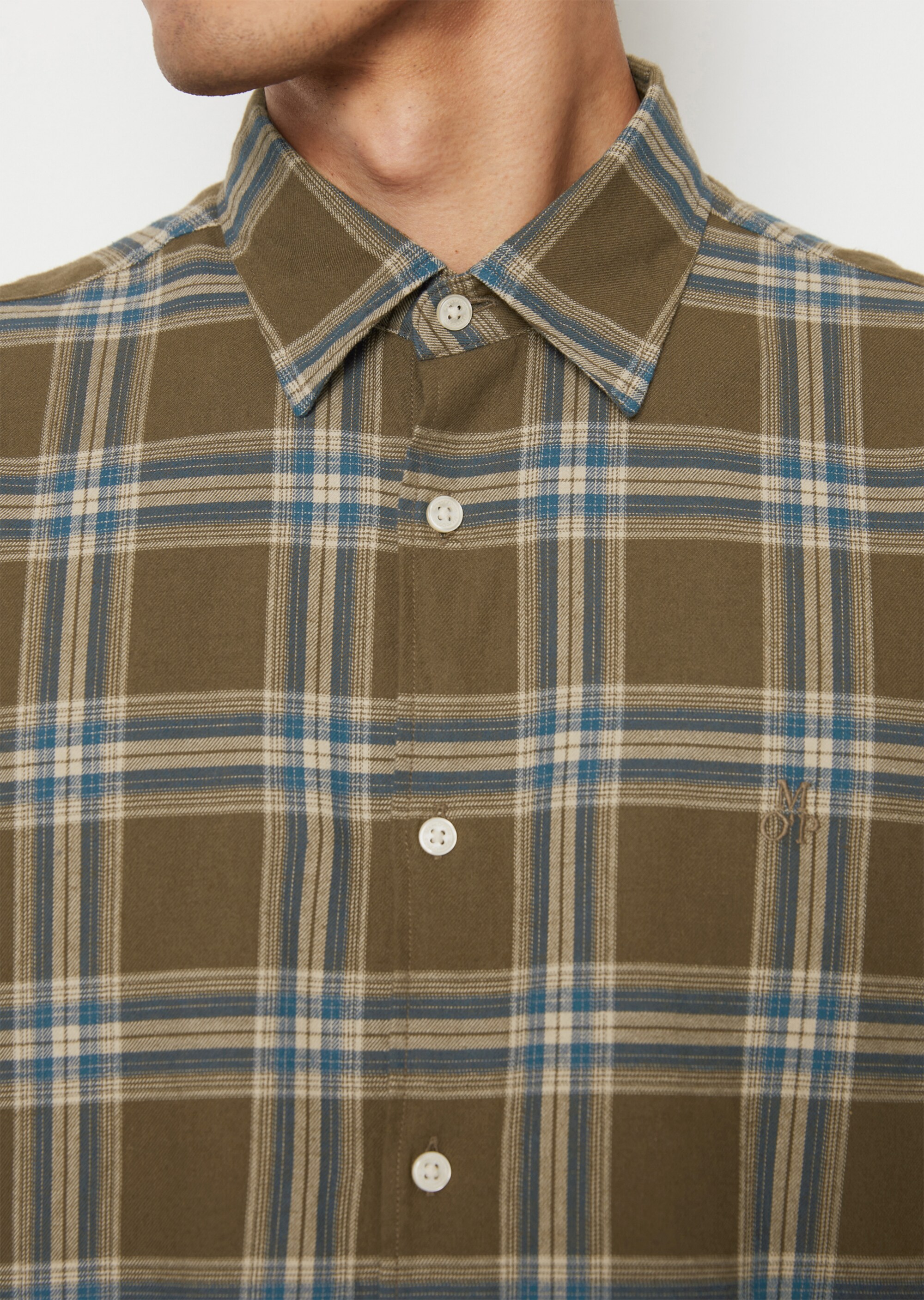 Hemd regular aus leichtem Bio-Baumwoll-Flannel