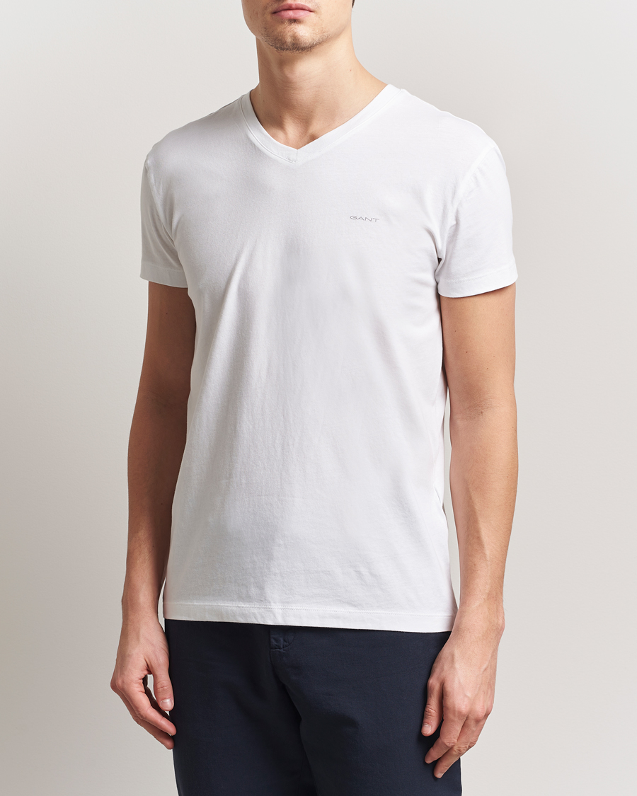 GANT 2-Pack V-Neck T-shirt White