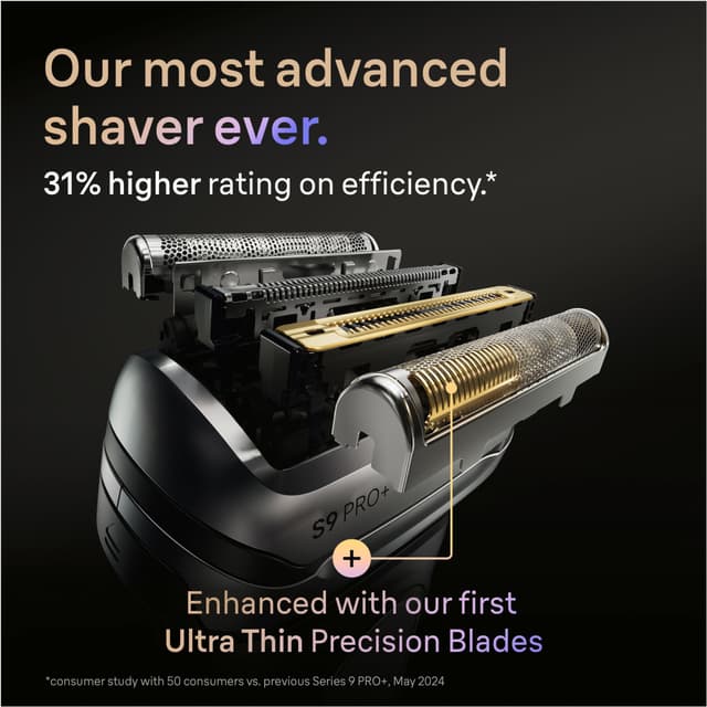 Braun Series 9 PRO+ barbermaskine 9600s (sort)