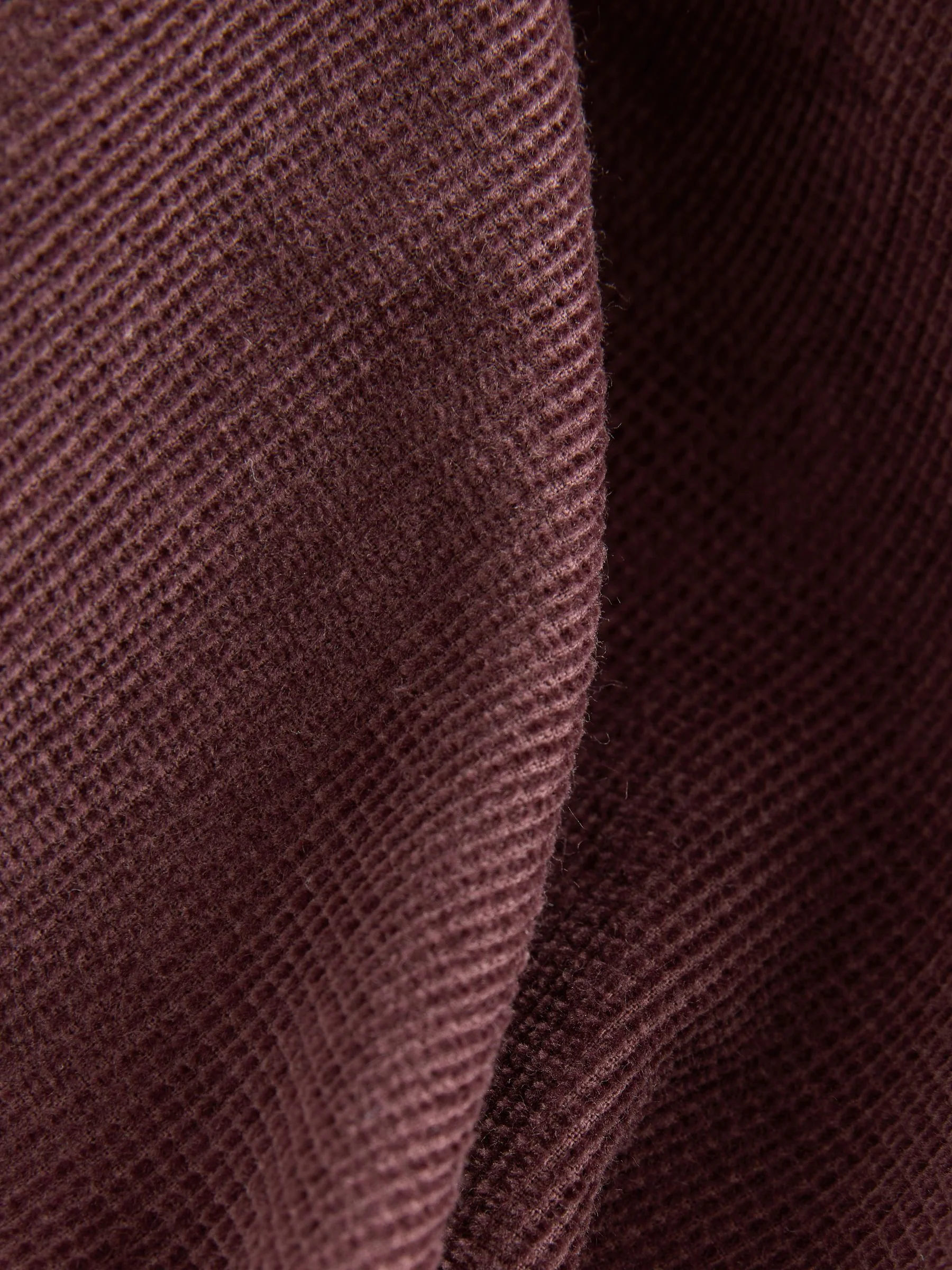 Bordeauxrood - Corduroy overhemd met lange mouwen