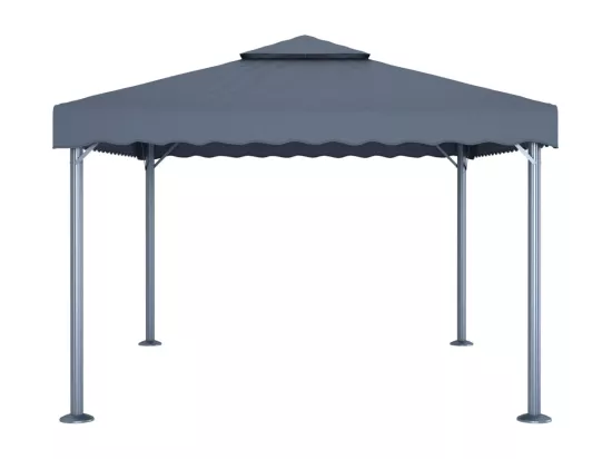 Tonnelle et guirlande lumineuse à LED 4x3m Anthracite Aluminium