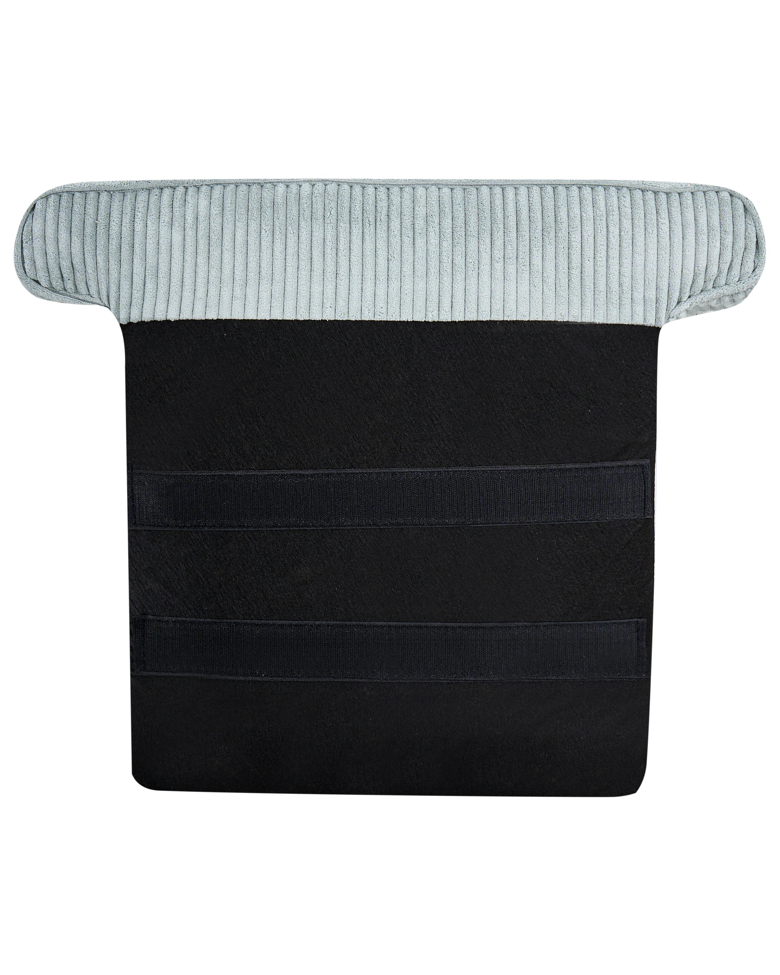 Oorfauteuil ABSON Corduroy Lichtblauw